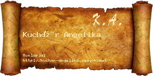Kuchár Angelika névjegykártya